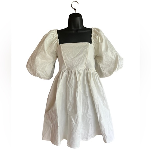 7 For All Mankind Dresses & Skirts - ✅7 For All Man Kind White Baby Doll Denim Dress